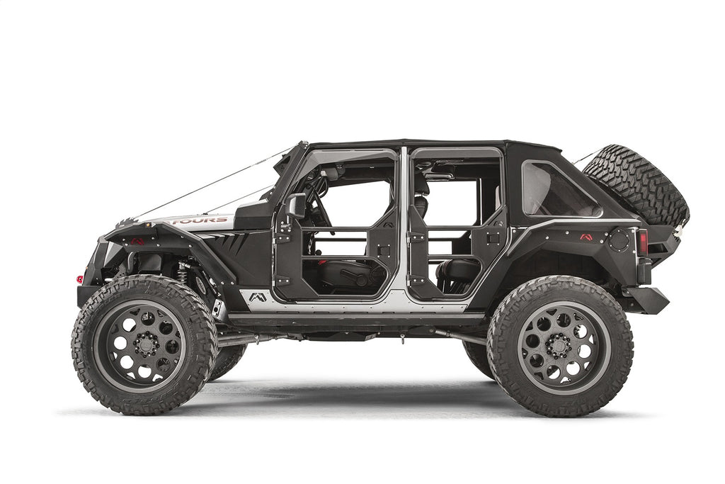 Fab Fours JK1030-1 Full Tube Doors for Select Jeep Wrangler, Jeep Wrangler JK