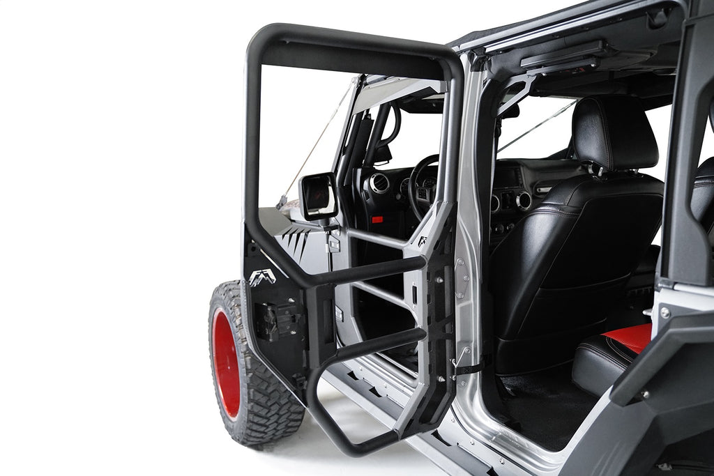 Fab Fours JK1031-1 Full Tube Doors for Select Jeep Wrangler, Jeep Wrangler JK