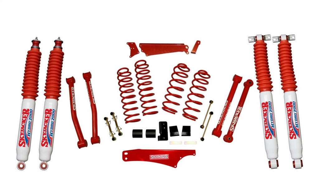Skyjacker JK401KCR-H 4IN. KIT; 07-09JK RED W/HYDROS for Select Jeep Wrangler, Jeep Wrangler JK