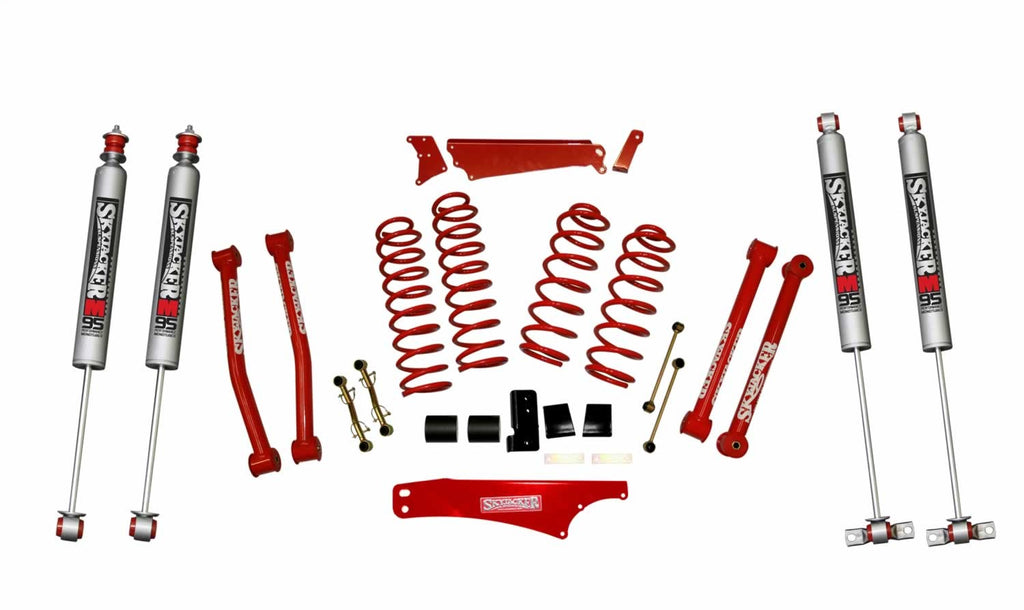 Skyjacker JK401KCR-M 4IN. KIT; 07-09JK RED W/M95 for Select Jeep Wrangler, Jeep Wrangler JK