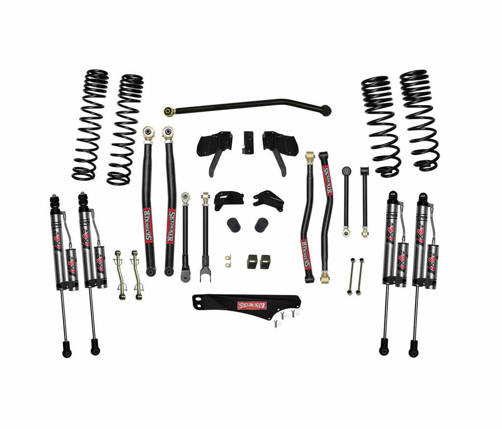 Skyjacker JK40LKLT-SX-X 4 in. Long Arm Suspension Lift System With ADX 2.0 Remote Reservoir Shocks. for Select Jeep Wrangler, Jeep Wrangler JK