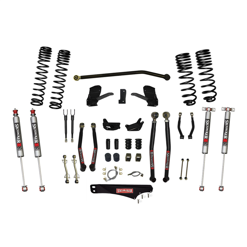 Skyjacker JK60LKLT-SX-M 6 Inch Dual Rate Long Travel Long Arm Suspension Lift Kit/M95 Monotube Shocks for Select Jeep Wrangler, Jeep Wrangler JK