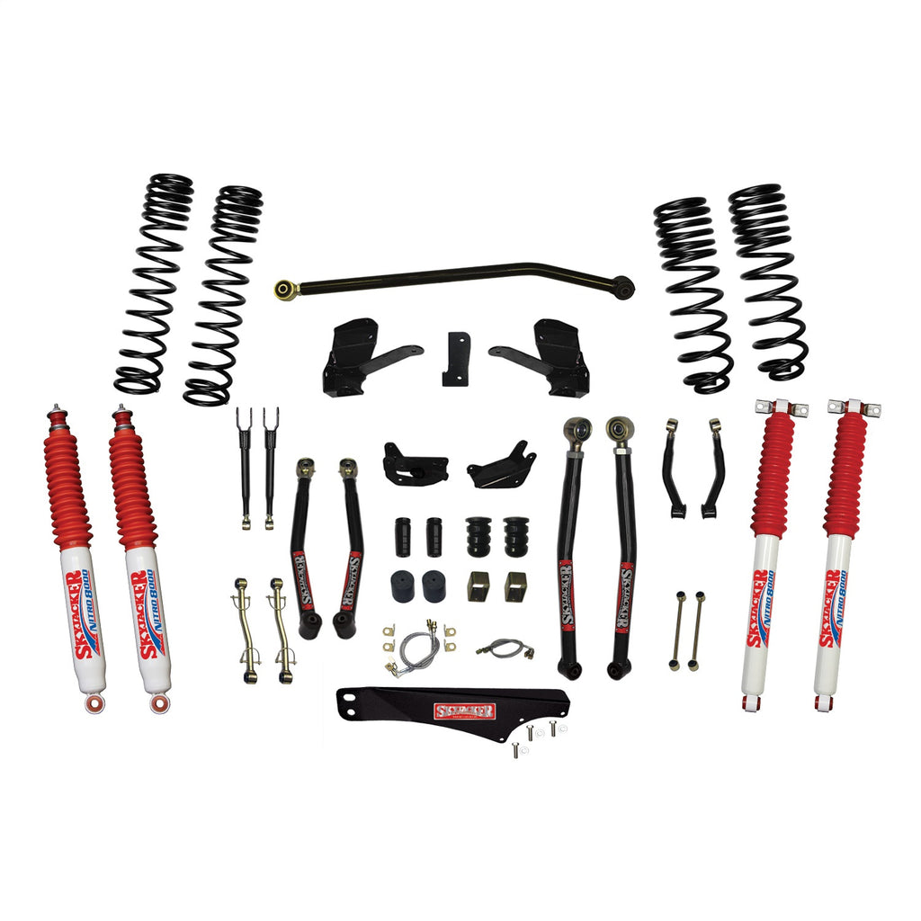 Skyjacker JK60LKLT-SX-N 6 Inch Dual Rate Long Travel Long Arm Suspension Lift Kit/Nitro 8000 Shocks for Select Jeep Wrangler, Jeep Wrangler JK