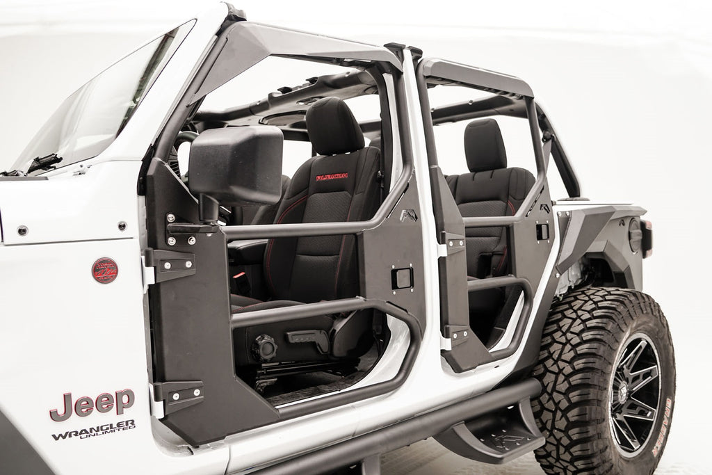 Fab Fours JL1030-1 Full Tube Doors for Select Jeep Gladiator, Jeep Wrangler