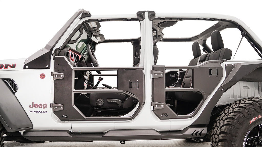 Fab Fours JL1033-1 Half Tube Doors for Select Jeep Gladiator, Jeep Wrangler