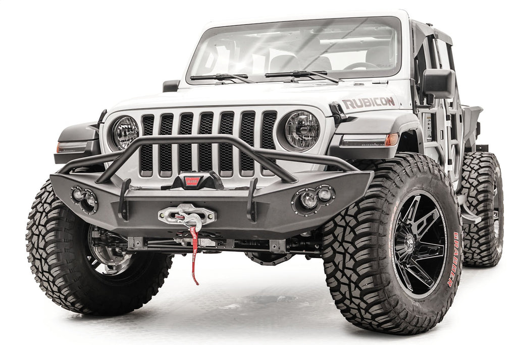 Fab Fours JL18-B4652-1 Lifestyle Winch Bumper for Select Jeep Gladiator, Jeep Wrangler