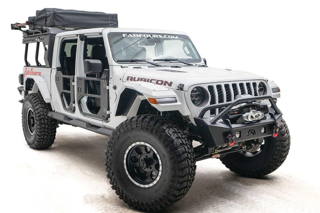 Fab Fours JL18-B4752-1 Stubby Bumper for Select Jeep Gladiator, Jeep Wrangler