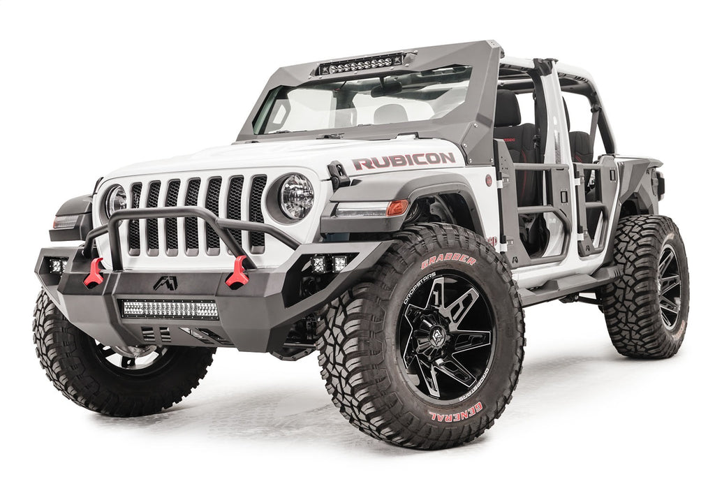 Fab Fours JL18-D4652-1 Vengeance Front Bumper for Select Jeep Gladiator, Jeep Wrangler