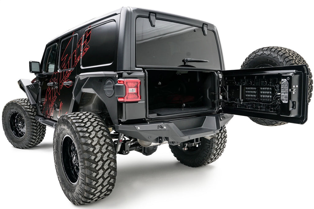 Fab Fours JL18-Y1851-B Heavy Duty Rear Bumper for Select Jeep Wrangler
