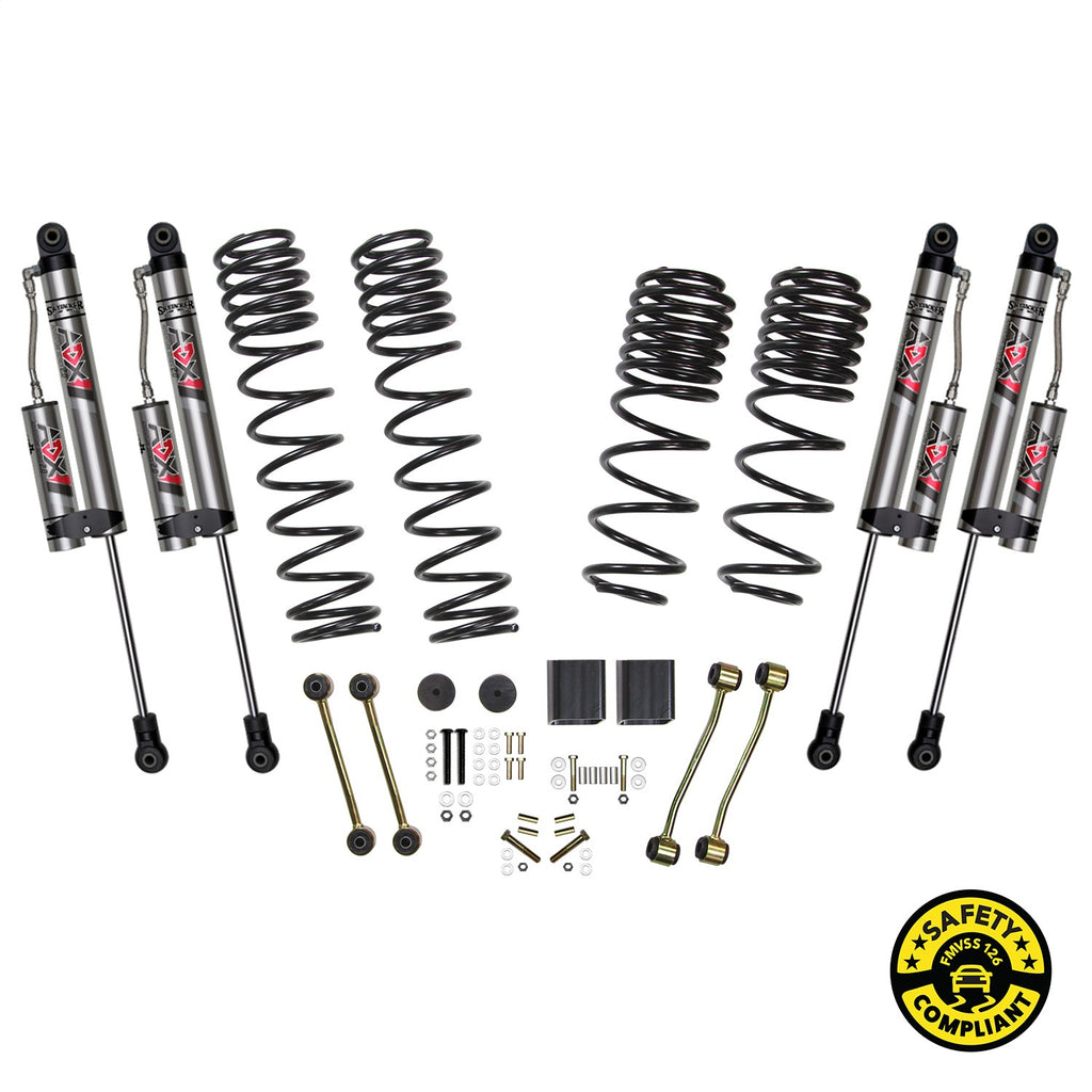 Skyjacker JL25BKXLT 2.5 in. Suspension Lift System for Select Jeep Wrangler, Jeep Wrangler JK