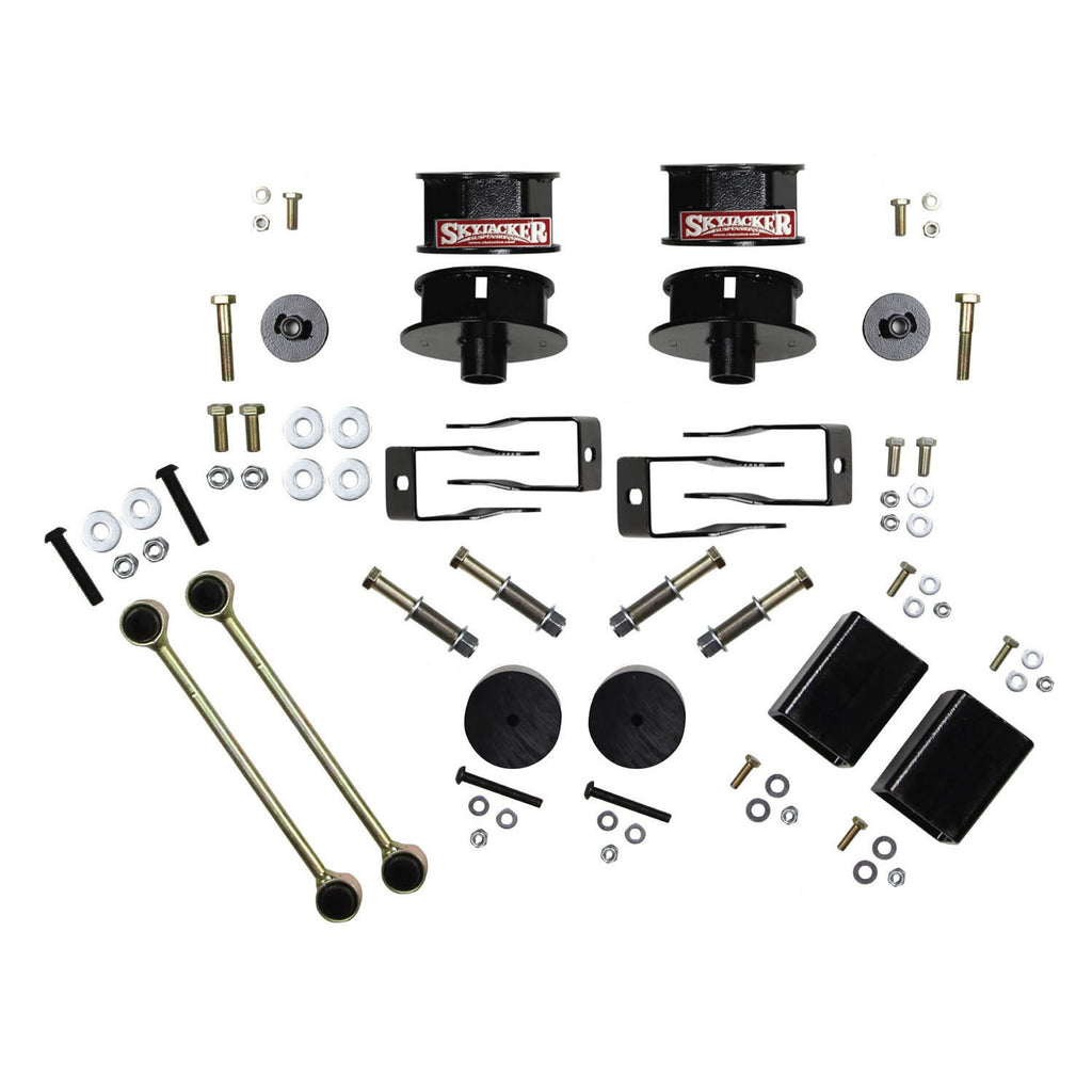 Skyjacker JL25MSB All Models 2.5 In. Front/2 In. Rear Metal Spacer Suspension Lift Kit for Select Jeep Wrangler