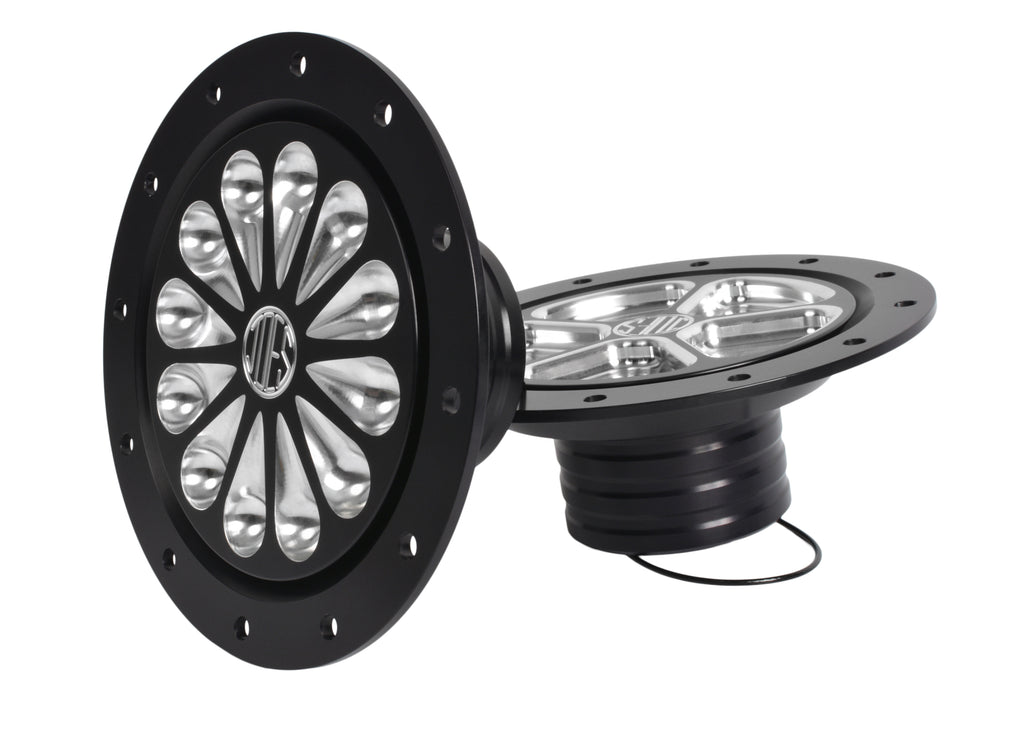 JOES RACING PRODUCTS 13201-B Fuel Filler Skull & Bones Black