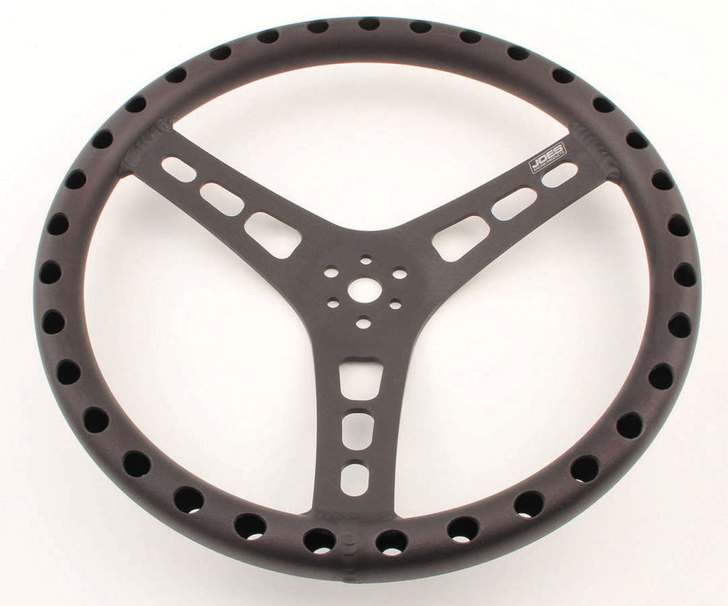 JOES RACING PRODUCTS 13514-B 14in Dished Steering Wheel Black