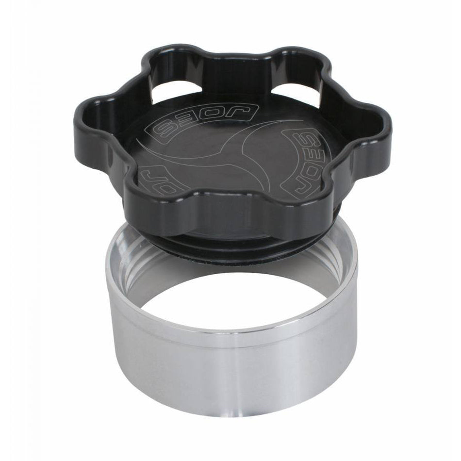 JOES RACING PRODUCTS 37402 Filler Cap with Weld-In Bung Alum  2in ID Black
