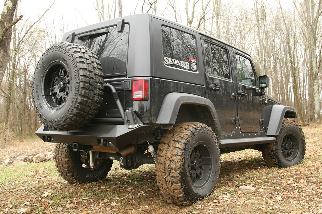 Fab Fours JP-Y1251T-1 Spare Tire Carrier for Select Jeep TJ, Jeep Wrangler, Jeep Wrangler JK