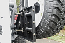 Load image into Gallery viewer, Fab Fours JP-Y1261T-B Off The Door Tire Carrier for Select Jeep Wrangler, Jeep Wrangler JK
