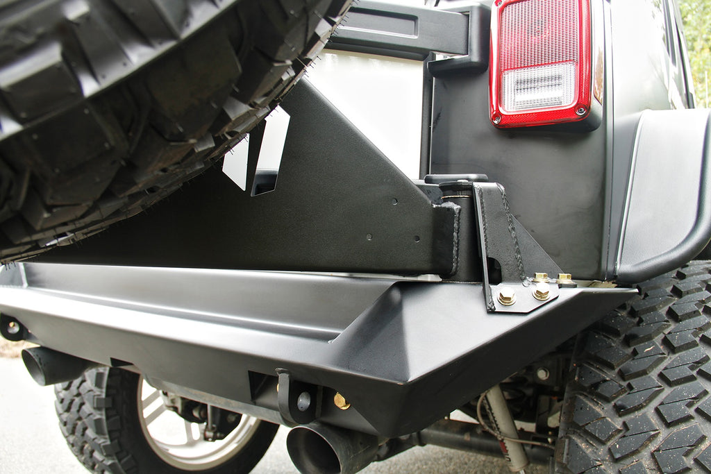 Fab Fours JP-Y1261T-B Off The Door Tire Carrier for Select Jeep Wrangler, Jeep Wrangler JK