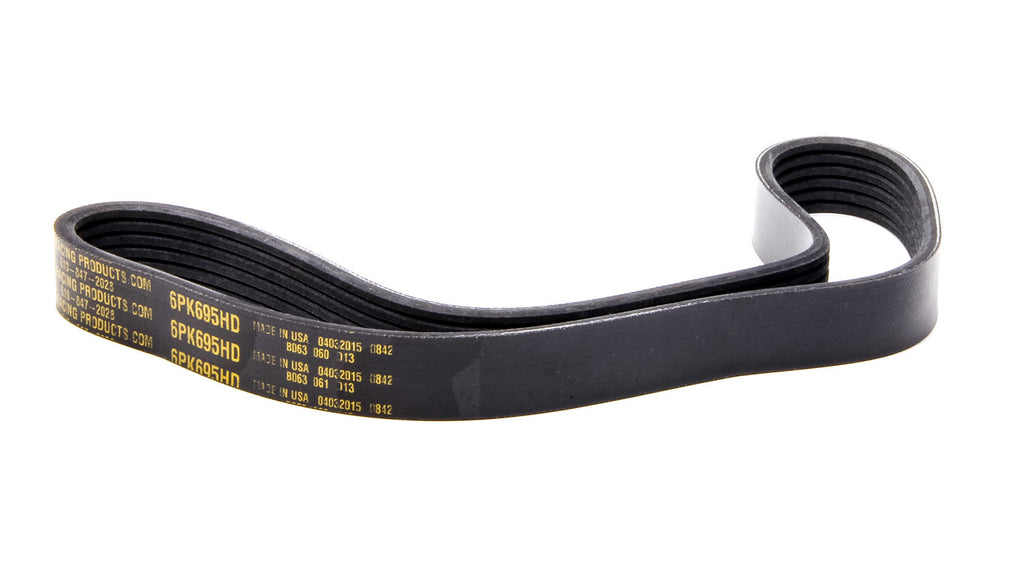 JONES RACING PRODUCTS 6PK-695HD Serpentine Belt 27.362 Long 6 Rib