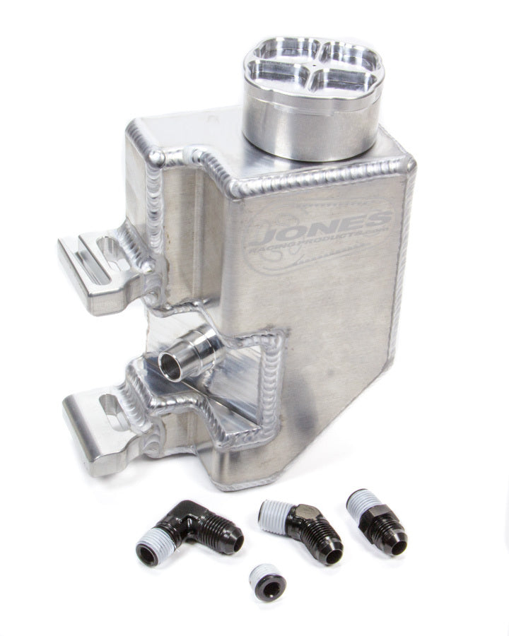 JONES RACING PRODUCTS PS-9008-AR3 P/S Reservoir L/W Alum w/Aux Bung & Billet Cap