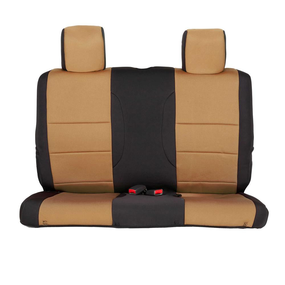 Jeep-1318-Wrangler-Jk-2-Door-Neoprene-Seat-Cover-Set-FrontRear-Tan