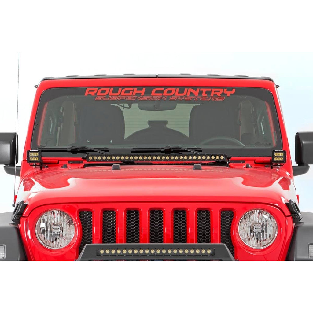 Jeep-30-Inch-Led-Hood-Kit-18-20-Wrangler-Jl,-20-Gladiator-Jt-Chrome-Series-Rough-Country