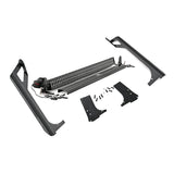 Rough Country 70503BL Jeep 50-Inch Straight LED Light Bar Upper Windshield Kit w/ Black Series LED 97-06 TJ
