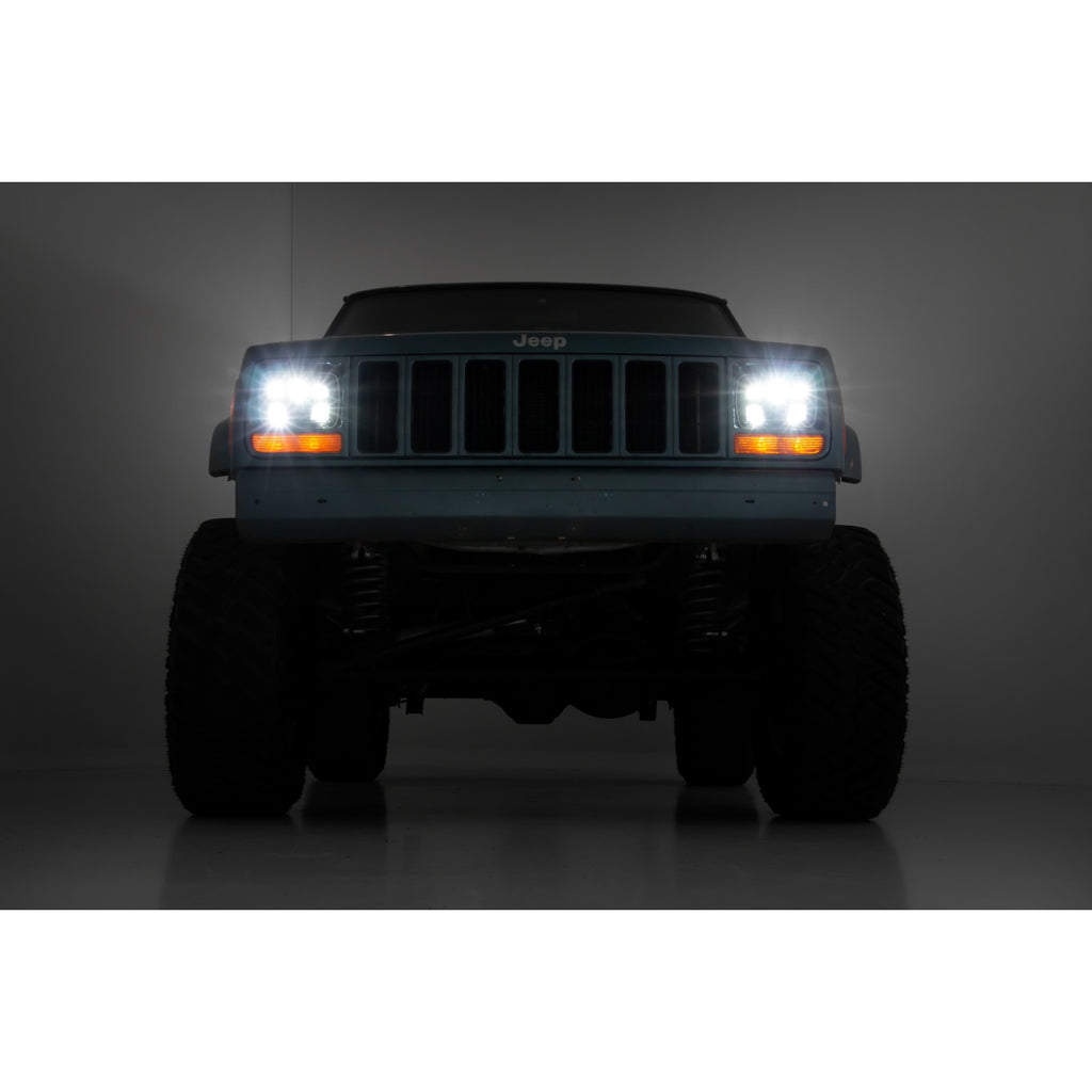 Jeep-5X7-Inch-Led-Headlights-Jeep-Cherokee-Xj-Rough-Country