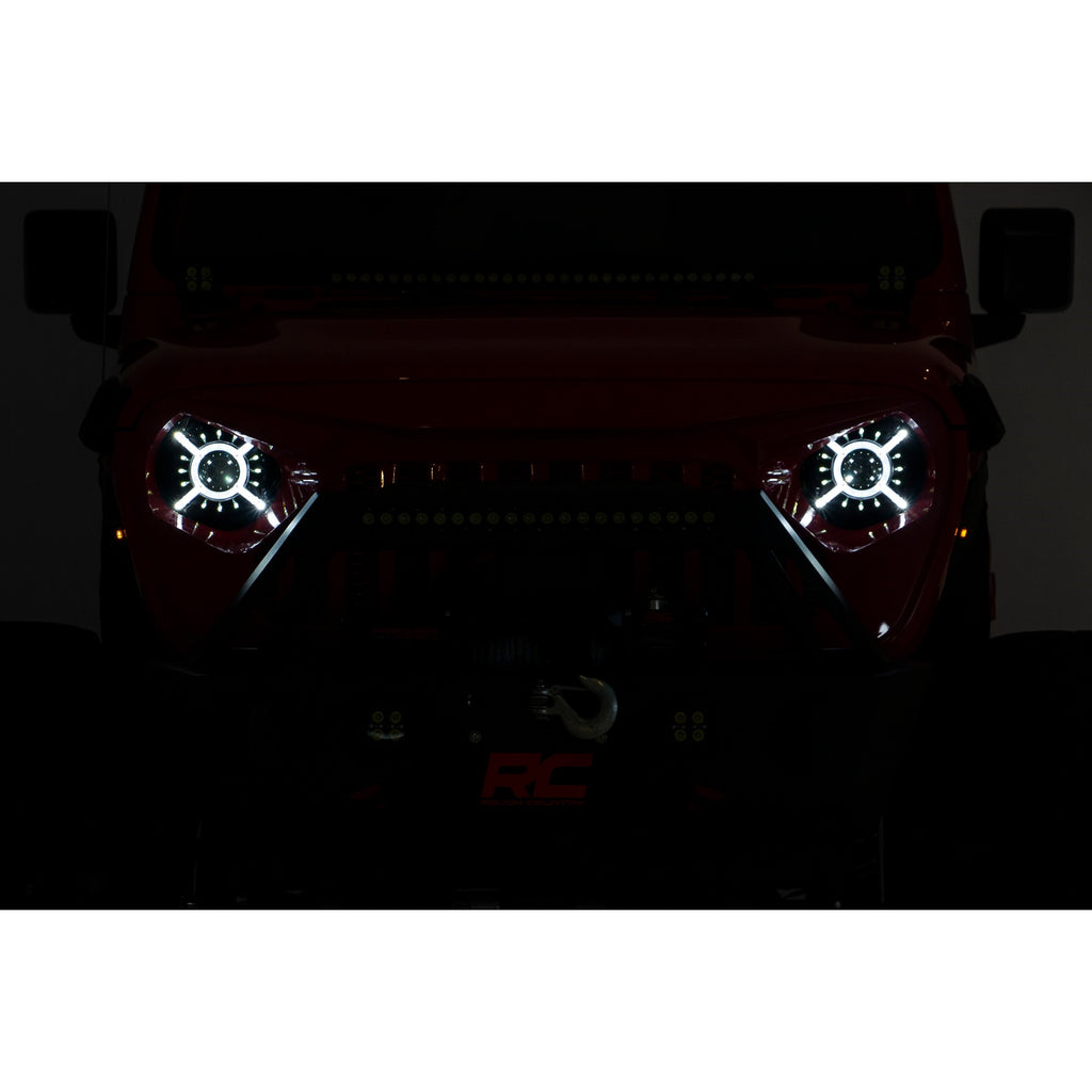 Jeep-9-Inch-Led-Projection-Headlights-18-20-Wrangler-JlJlu,-20-Present-Gladiator-Jt-Rough-Country
