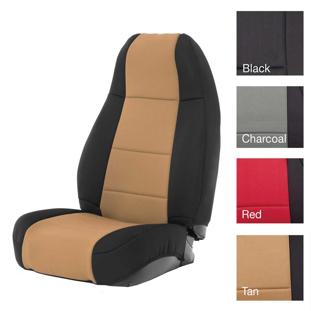 Jeep-9195-Yj-Neoprene-Seat-Cover-Set-FrontRear-Tan