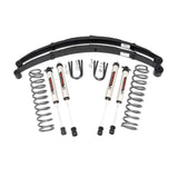 Rough Country 63070 Jeep Cherokee XJ 3 Inch Suspension Lift System w/V2 Shocks Leaf Springs For 84-01 Jeep Cherokee XJ