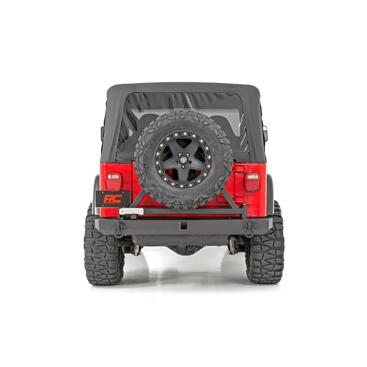 Jeep-Classic-Full-Width-Rear-Bumper-WTire-Carrier-87-06-Wrangler-YjTj-Rough-Country