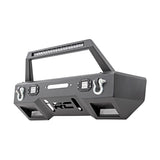 Rough Country 11825 Jeep Front Stubby LED Winch Bumper w/Hoop Chrome Series JK, JL, Gladiator JT