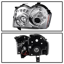 Load image into Gallery viewer, Jeep-Grand-Cherokee-05-07-Projector-Headlights-Led-Halo-Led-Chrm-Low-9006-Pro-Yd-Jgc05-Hl-C