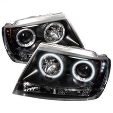 Load image into Gallery viewer, Jeep-Grand-Cherokee-99-04-Projector-Headlights-Ccfl-Halo-Led-Blk---Pro-Yd-Jgc99-Ccfl-Bk