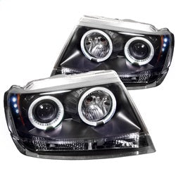 Jeep-Grand-Cherokee-99-04-Projector-Headlights-Led-Halo-Led-Blk---Pro-Yd-Jgc99-Hl-Bk