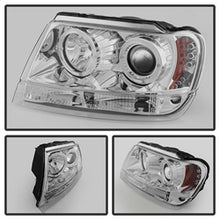 Load image into Gallery viewer, Jeep-Grand-Cherokee-99-04-Projector-Headlights-Led-Halo-Led-Chrm---Pro-Yd-Jgc99-Hl-C