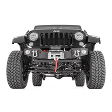 Load image into Gallery viewer, Jeep-Hybrid-Stubby-Winch-Bumper-WFog-Mounts-07-18-Wrangler-Jk-Rough-Country