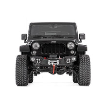 Load image into Gallery viewer, Jeep-Hybrid-Stubby-Winch-Bumper-WFog-Mounts-07-18-Wrangler-Jk-Rough-Country