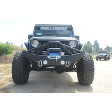 Load image into Gallery viewer, Jeep-Jk-Front-Bumper-WFog-Light-Holes-07-18-Wrangler-Jk-Steel-Mid-Length-Dv8-Offroad