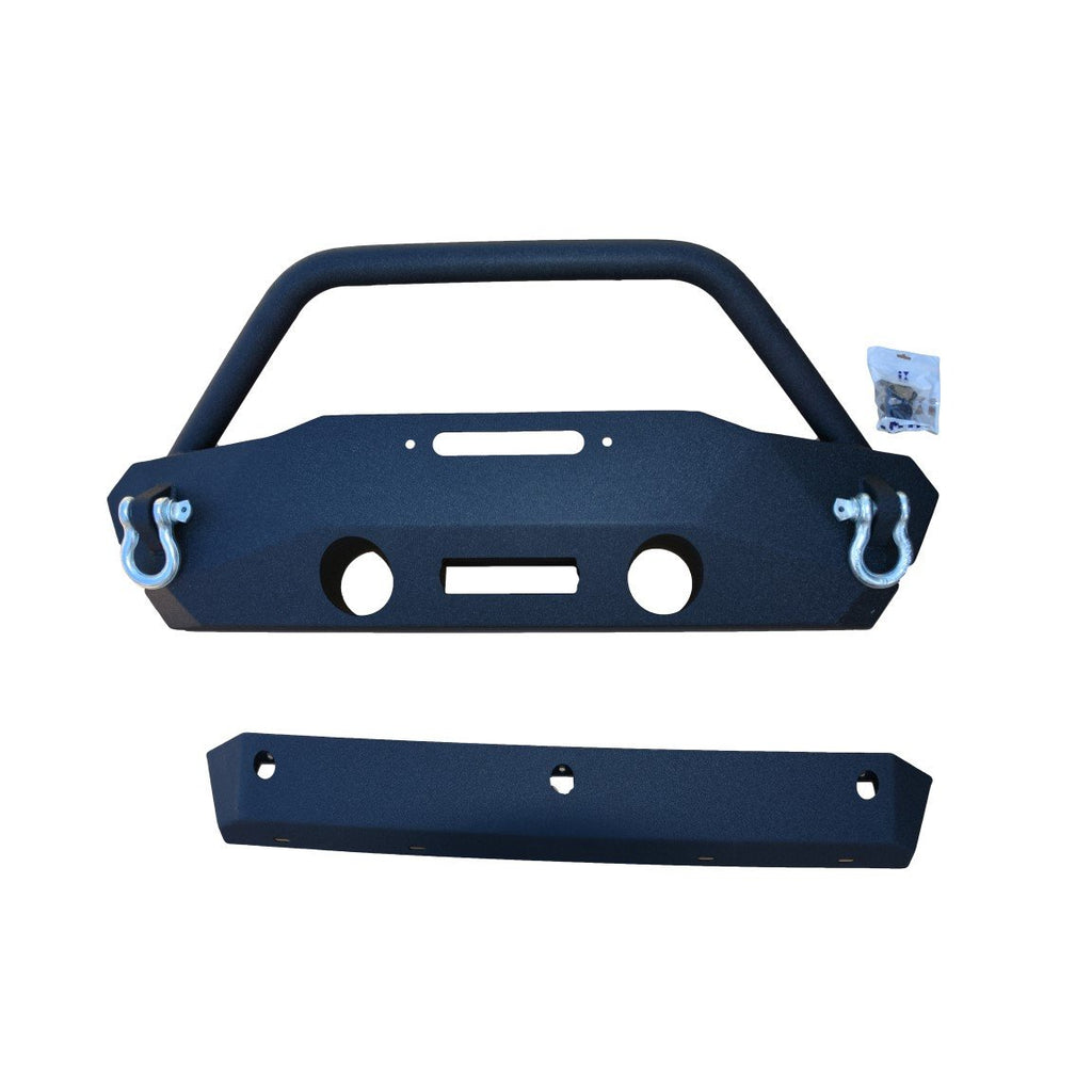 Jeep-Jk-Front-Bumper-WFog-Light-Holes-Fs-16-07-18-Wrangler-Jk-Steel-Stubby-Dv8-Offroad