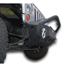 Load image into Gallery viewer, Jeep-Jk-Front-Bumper-WFog-Light-Holes-Fs-16-07-18-Wrangler-Jk-Steel-Stubby-Dv8-Offroad