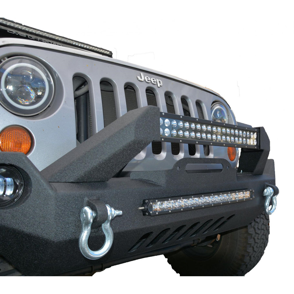 Jeep-Jk-Front-Bumper-WFog-Light-Holes-Fs-17-07-18-Wrangler-Jk-Steel-Mid-Length-Dv8-Offroad