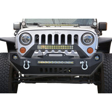 Load image into Gallery viewer, Jeep-Jk-Front-Bumper-WFog-Light-Holes-Fs-17-07-18-Wrangler-Jk-Steel-Mid-Length-Dv8-Offroad
