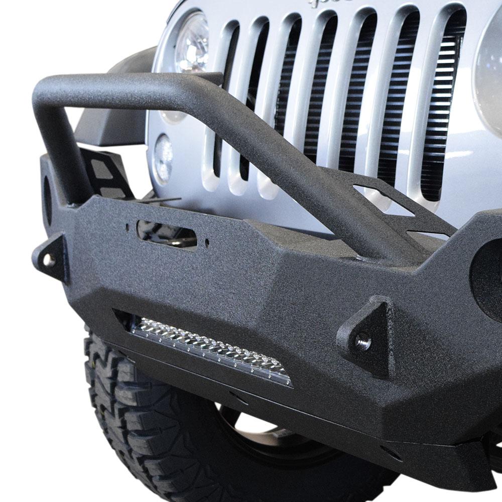 Jeep-Jk-Front-Bumper-WFog-Light-Holes-Fs-19-07-18-Wrangler-Jk-Steel-Mid-Length-Dv8-Offroad