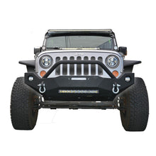 Load image into Gallery viewer, Jeep-Jk-Front-Bumper-WFog-Light-Holes-Fs-19-07-18-Wrangler-Jk-Steel-Mid-Length-Dv8-Offroad