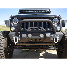 Load image into Gallery viewer, Jeep-Jk-Front-Bumper-WLed-Lights-07-18-Wrangler-Jk-Steel-Mid-Length-Stubby-WWinch-Plate-Dv8-Offroad