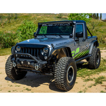 Load image into Gallery viewer, Jeep-Jk-Front-Bumper-WLed-Lights-07-18-Wrangler-Jk-Steel-Mid-Length-Stubby-WWinch-Plate-Dv8-Offroad