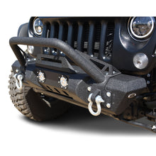 Load image into Gallery viewer, Jeep-Jk-Front-Bumper-WLed-Lights-07-18-Wrangler-Jk-Steel-Mid-Length-Stubby-WWinch-Plate-Dv8-Offroad