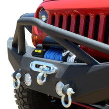 Load image into Gallery viewer, Jeep-Jk-Front-Bumper-WSkid-Plate-07-18-Wrangler-Jk-Steel-Full-Length-Dv8-Offroad