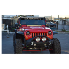 Load image into Gallery viewer, Jeep-Jk-Light-Bar-End-Mount-Bottom-Black-Steel-07-18-Wrangler-Jk-Dv8-Offroad